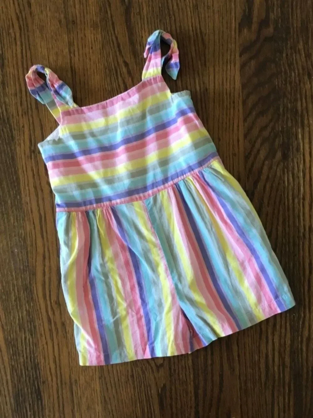 BabyGAP Old Navy Rainbow Striped Jumper Dress Toddler Size 3 Bundle